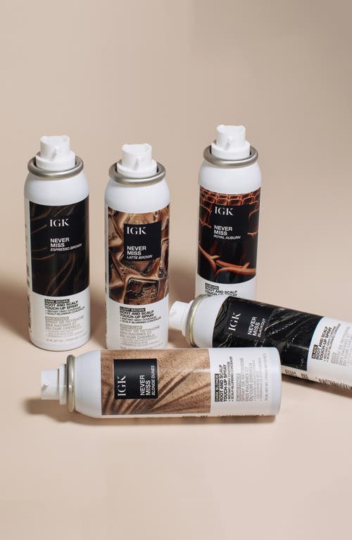Igk Never Miss Root & Scalp Touch-up Spray In Brown