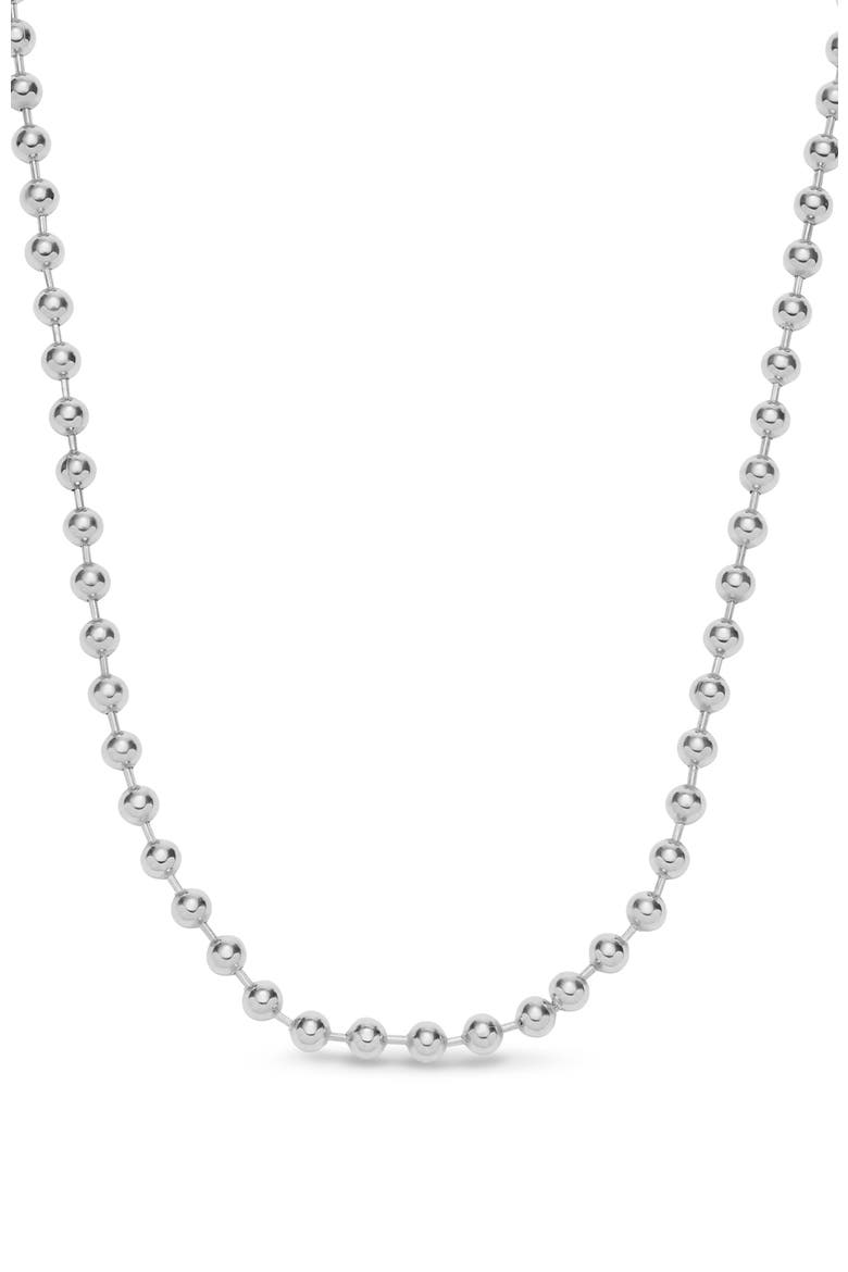 Chain of Metal Alloy Balls Plated, Alternate, color, Silver