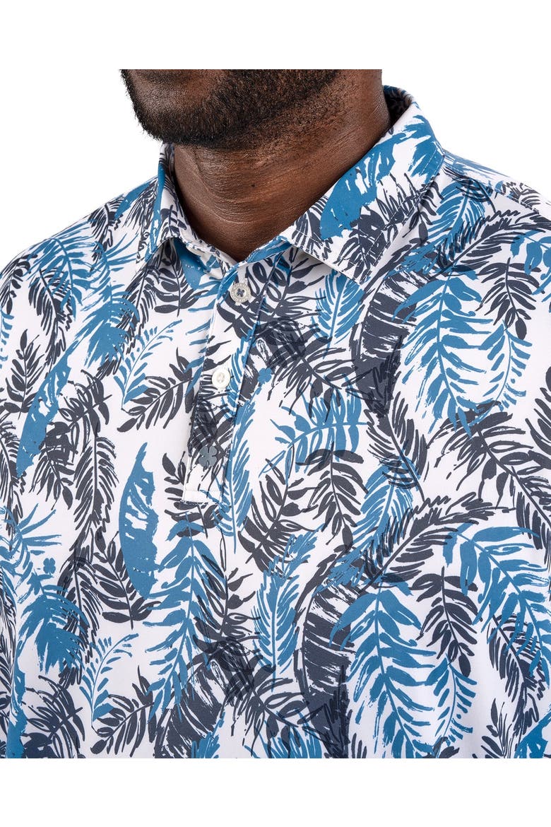 Hidden Clover Polo Vanilla/Moody Blue, Alternate, color, Vanilla
