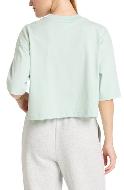 New Balance Athletics Oversize Crop Flower Graphic T-shirt In Green