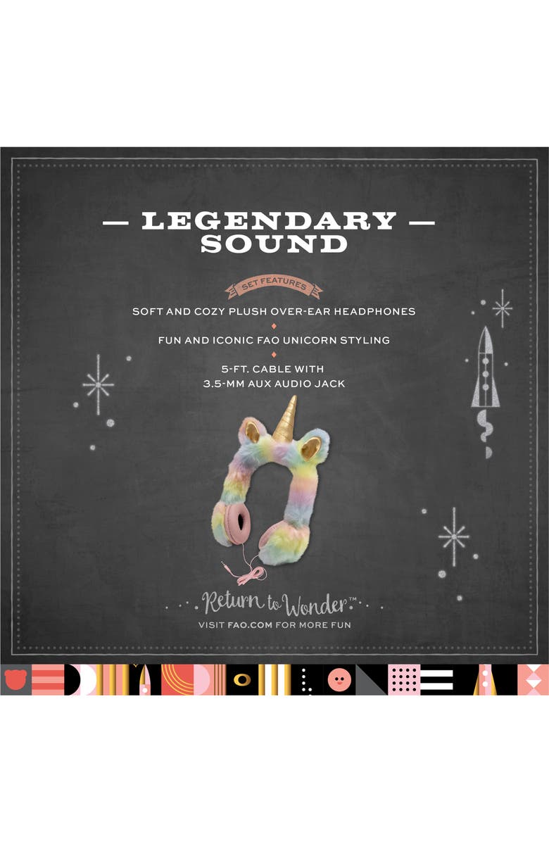 FAO Schwarz Plush Covered Headphones, Alternate, color, 