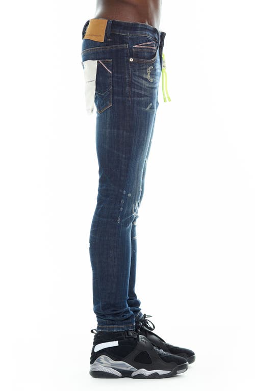 Cult Of Individuality Punk Distressed Super Skinny Jeans In Enzo