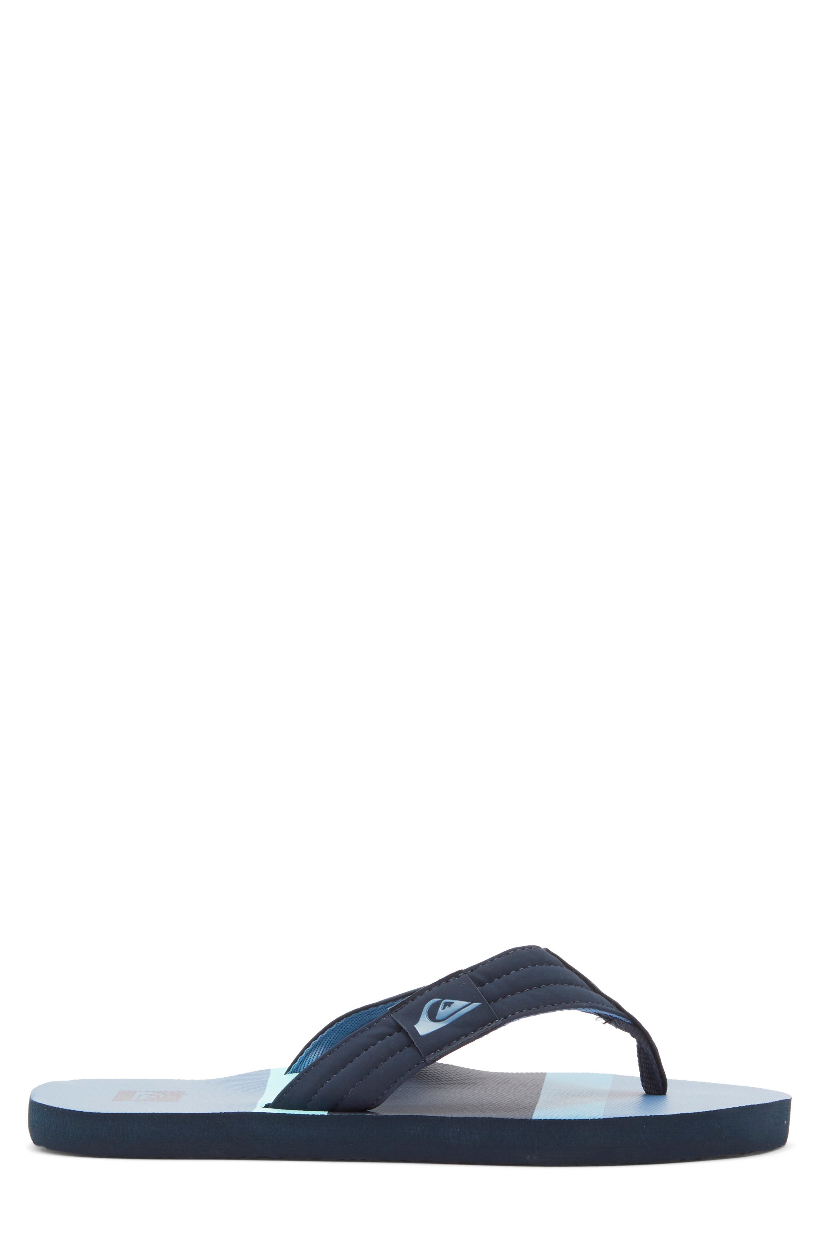 Dune Flip Flop, Alternate, color, MEDIUM BLUE/ DARK BLUE/ AQUA