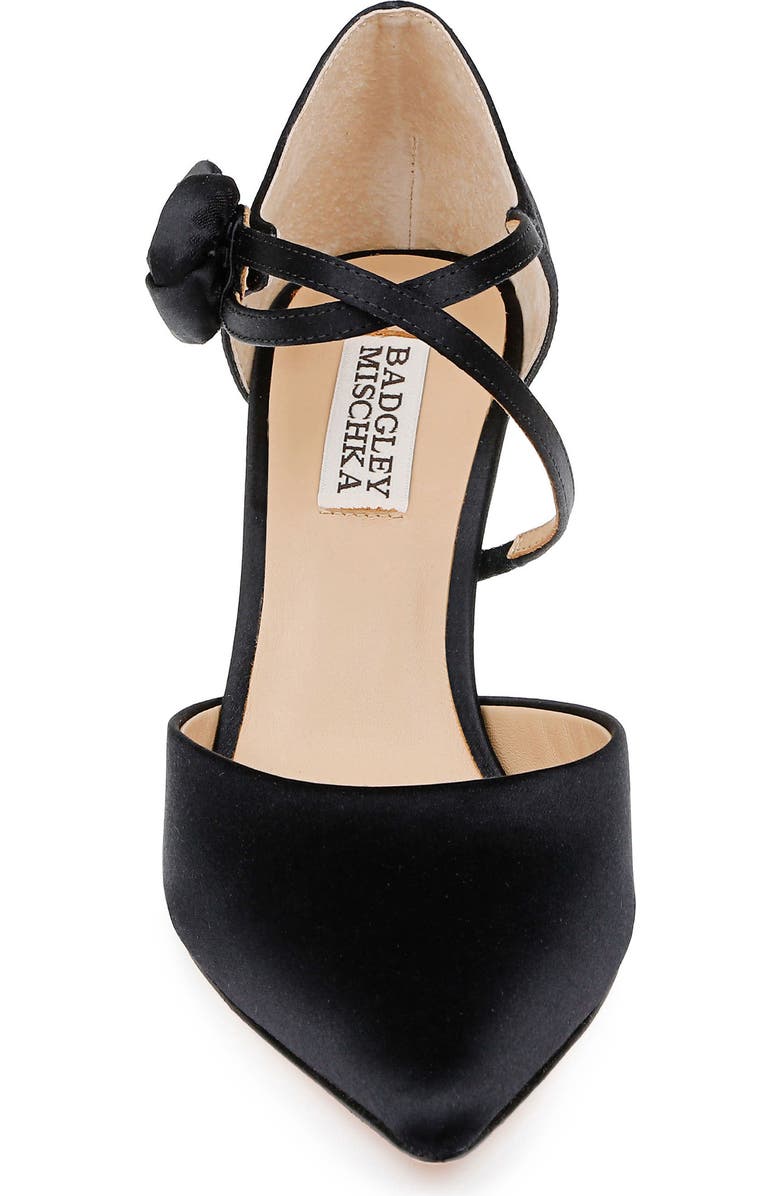 Badgley Mischka Collection Jayden Ankle Strap Pointed Toe Pump, Alternate, color,