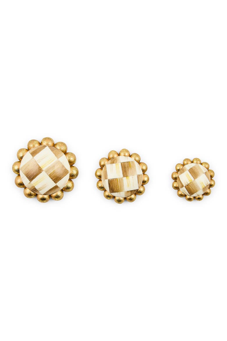 Rosy Check Set of 3 Magnets, Alternate, color, MOCHA