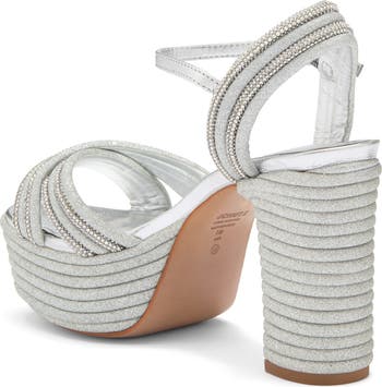 Latifah Glam Rhinestone Platform Sandal