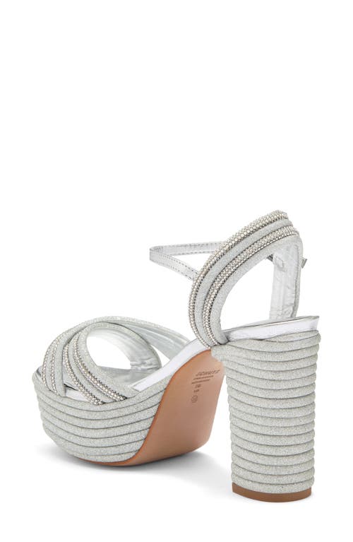 SCHUTZ SCHUTZ LATIFAH GLAM RHINESTONE PLATFORM SANDAL 