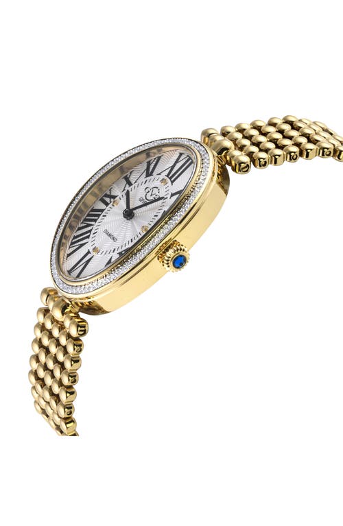 Gv2 Piazza Diamond Accent Bracelet Watch, 29mm X 38mm In Gold