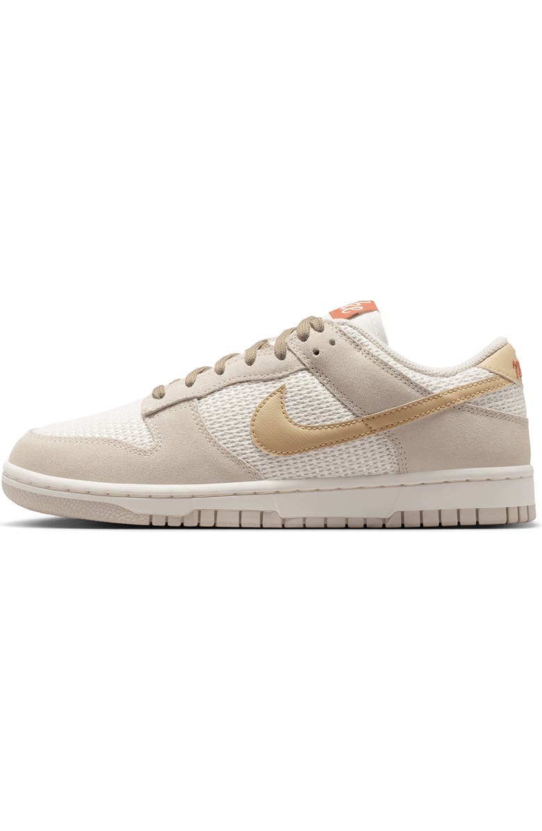 Nike Dunk Low SE Basketball Sneaker, Alternate, color, Sail/ Light Brown/ Sail/ Linen
