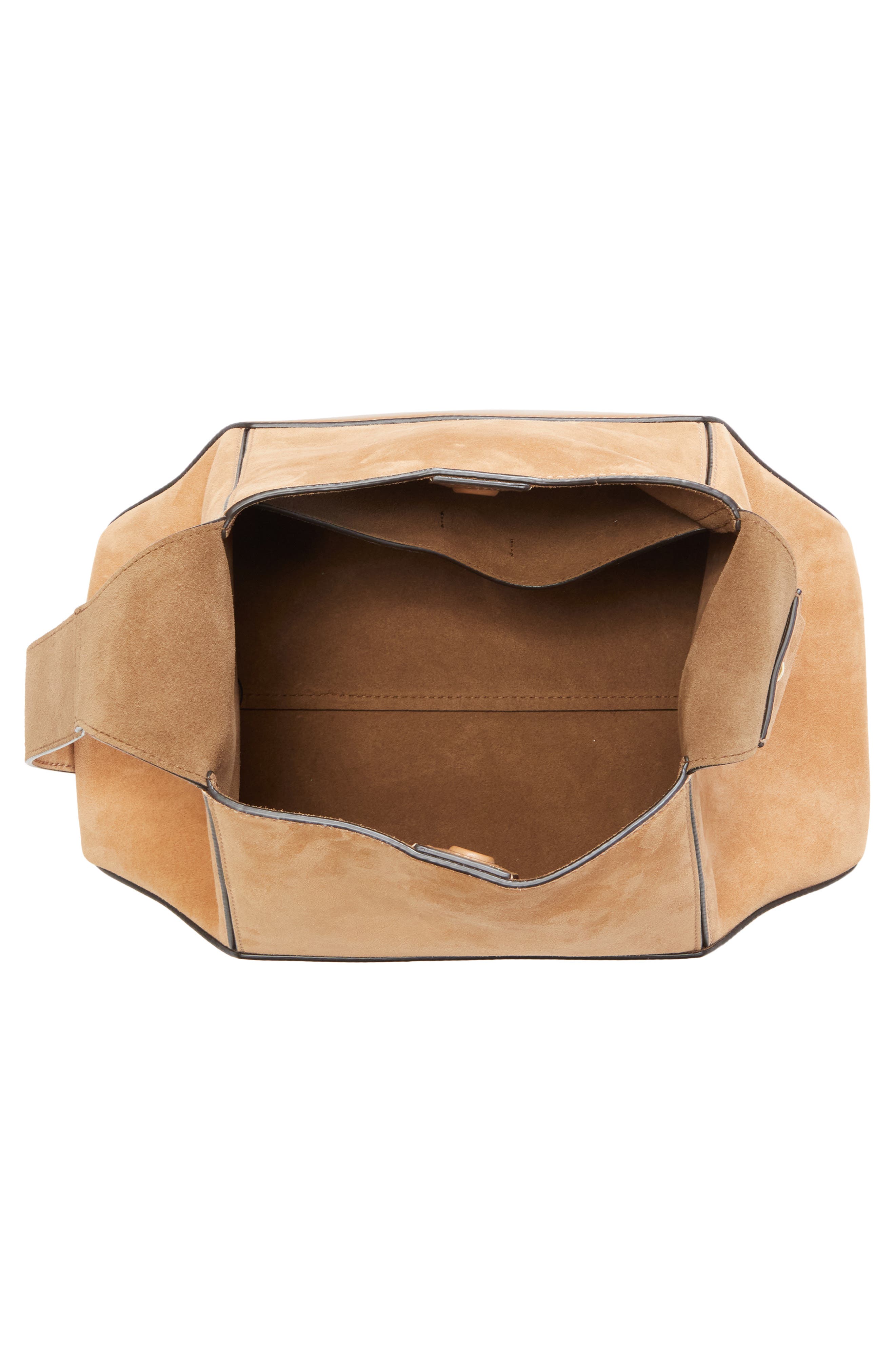 Jimmy Choo Medium Diamond Leather & Suede Hobo Bag, Alternate, color, Toffee/ Gold