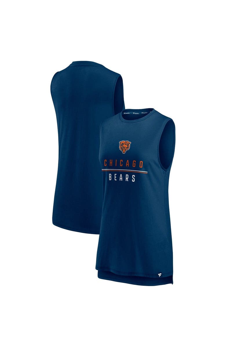 FANATICS Women's Fanatics Branded Navy Chicago Bears True Contender Tank Top, Main, color, 