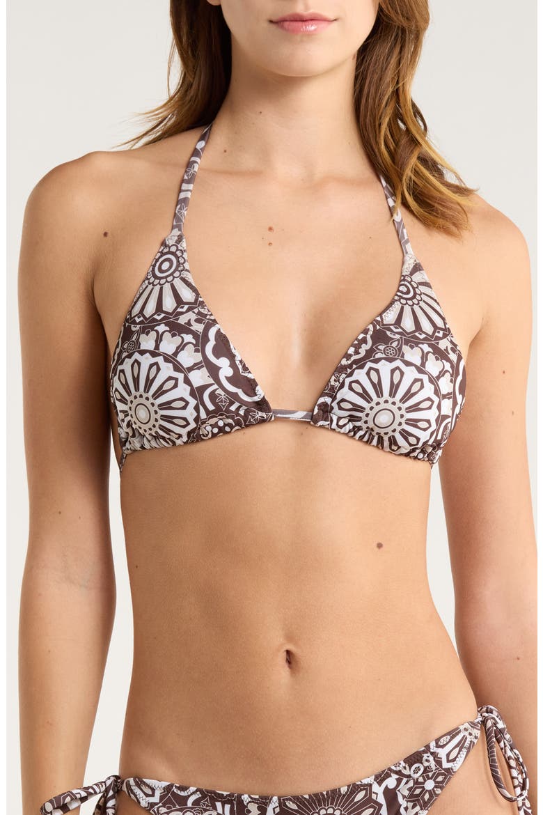 Adley Triangle Bikin Top, Main, color, BEACH BROWN COMBO