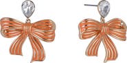 Hallmark Orange Bow Earrings
