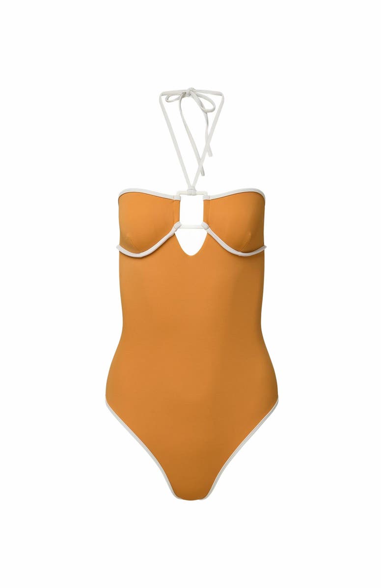 Onia Palermo One Piece, Alternate, color, Sunset/White