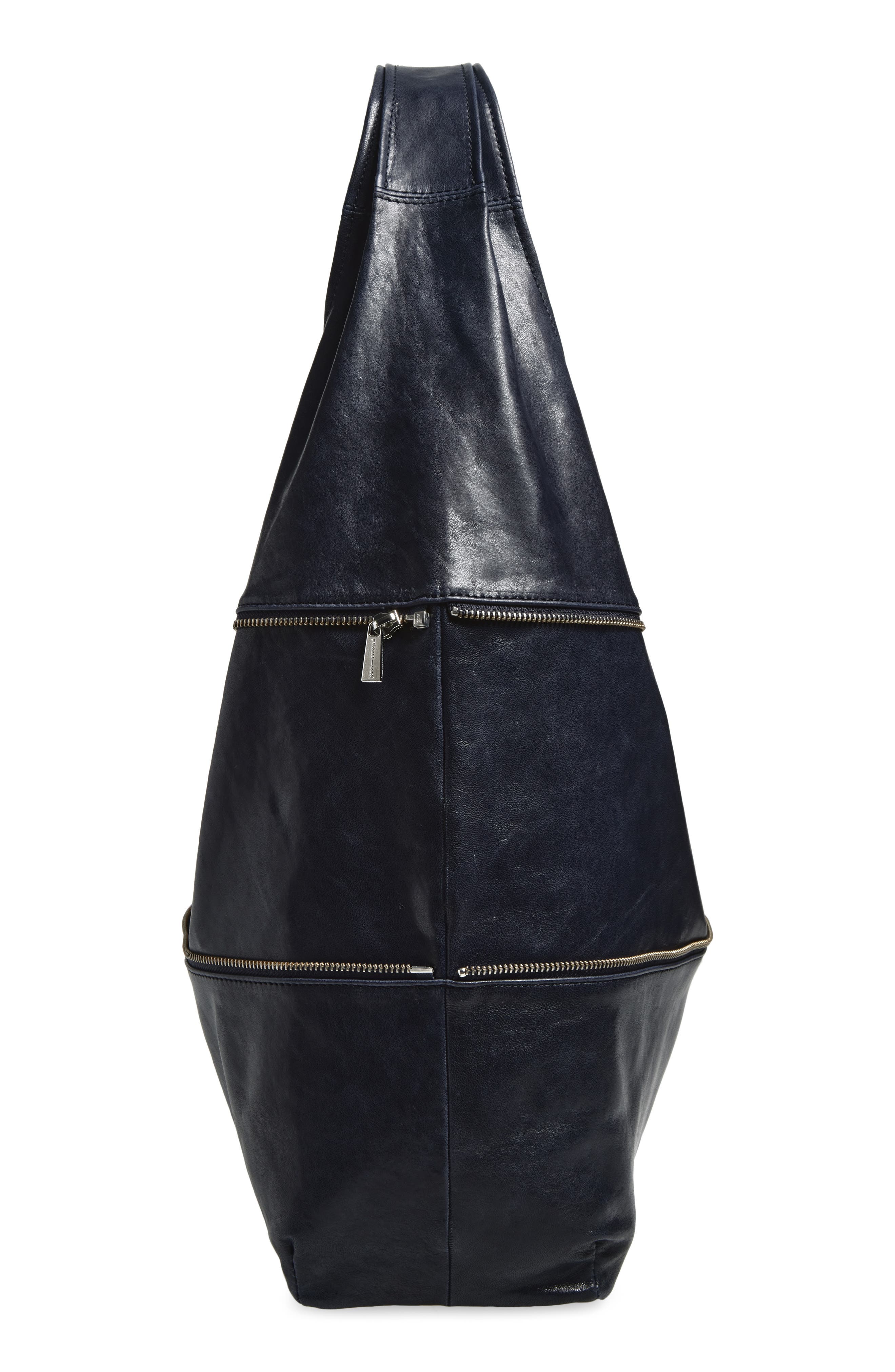 Paloma Wool Riba Convertible Leather Shoulder Bag, Alternate, color, Greyish Blue