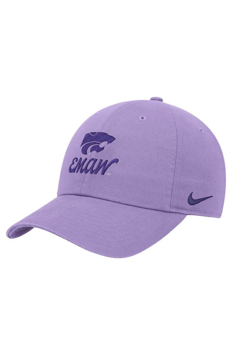 Nike Men's Nike Lavender Kansas State Wildcats Club Adjustable Hat, Main, color, 
