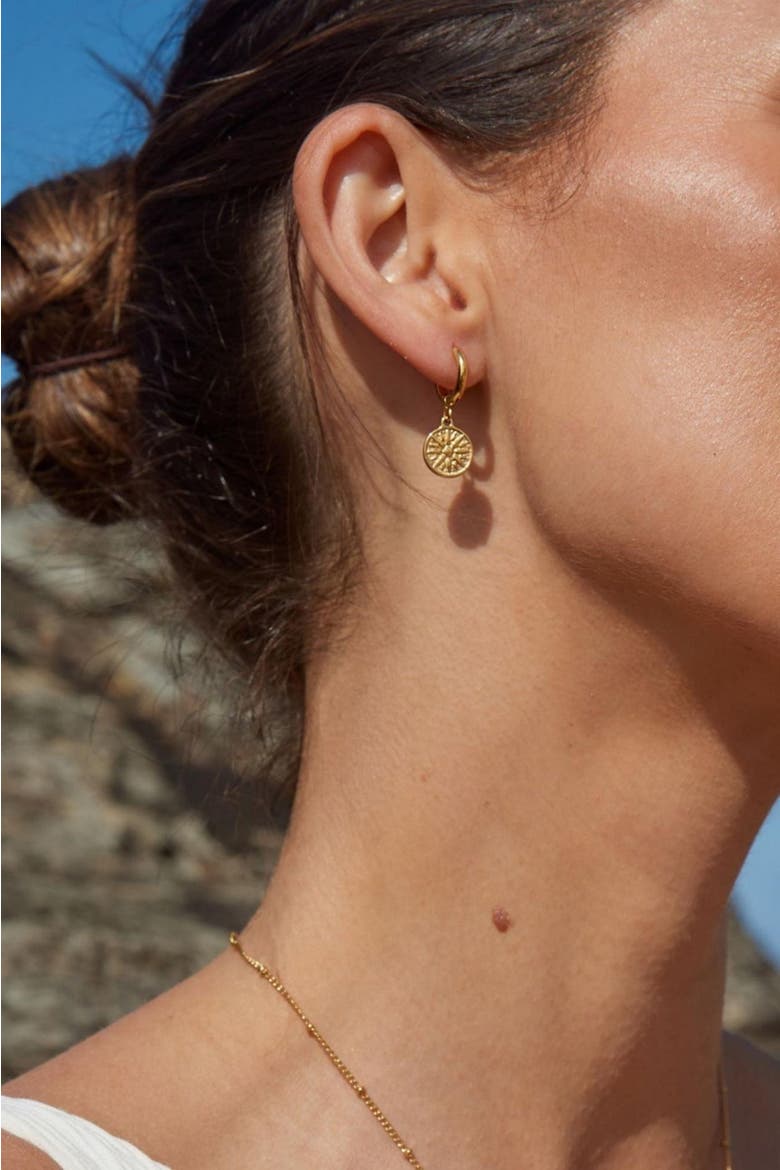 Golden Sun Earrings, Alternate, color, Gold