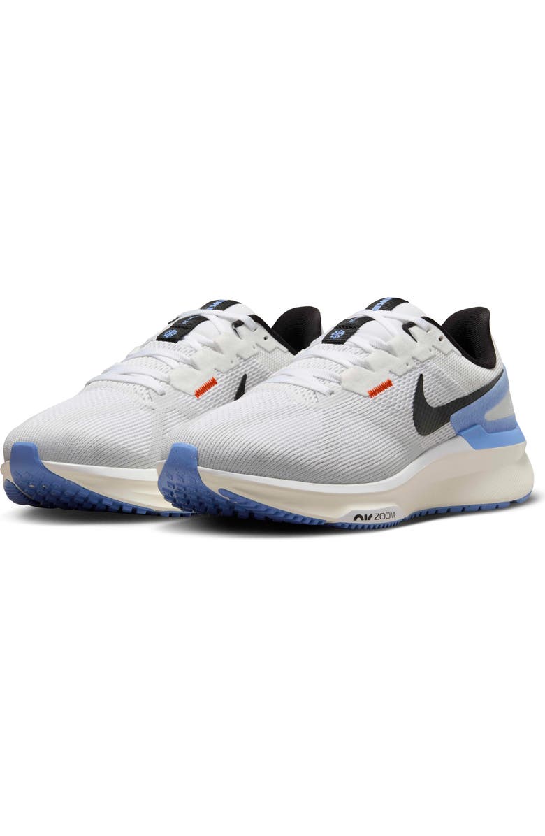 Nike Air Zoom Structure 25 Road Running Shoe, Main, color, White/ Royal/ Platinum/ Black
