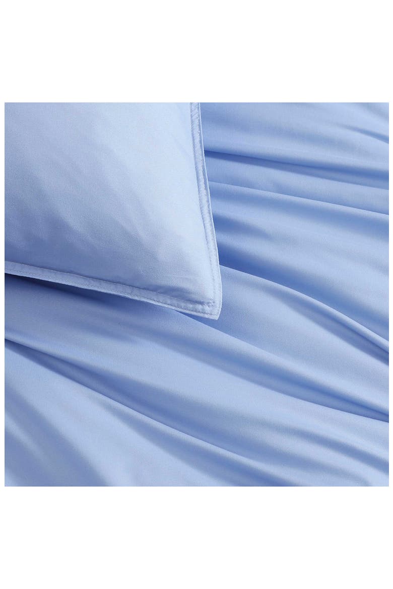 Core Solid Comforter & Shams Set, Alternate, color, TIDAL BLUE/ WHITE