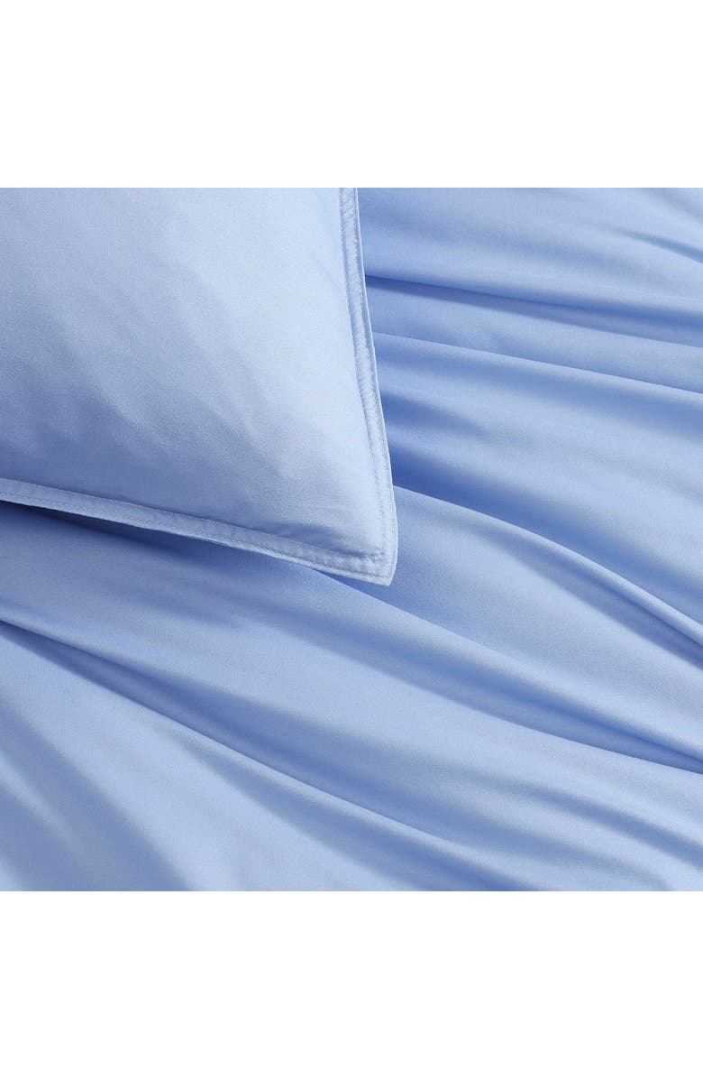 Tommy Hilfiger Core Solid Comforter & Shams Set, Alternate, color, Tidal Blue/ White