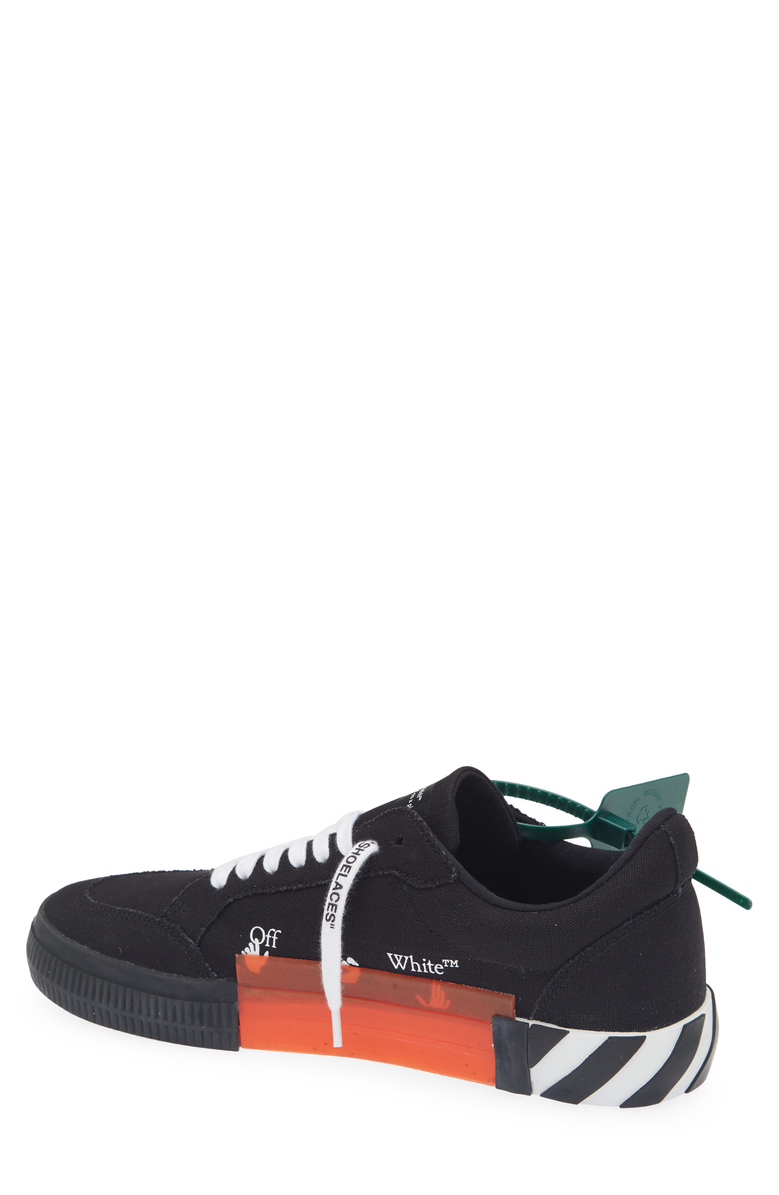Off-White <p>Low Vulcanized Canvas Sneaker (Men)</p>, Alternate, color, Black Orange