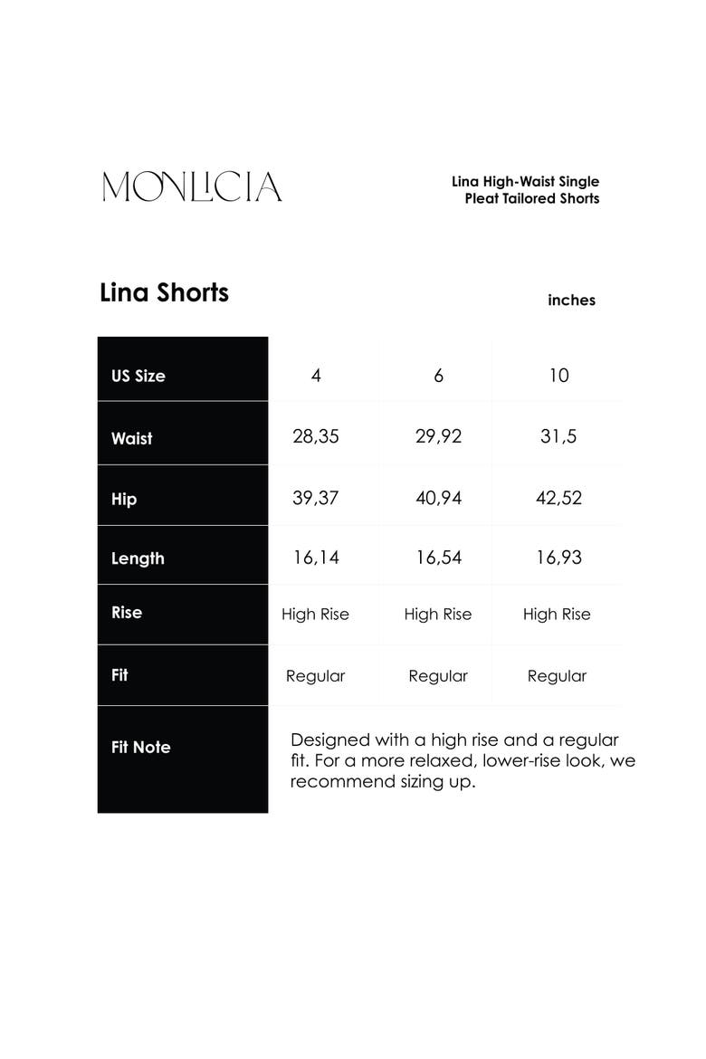 Lina High-Waist Single Pleat Tailored Shorts, Alternate, color, Beige