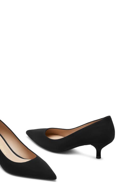 Stuart Weitzman Kitten Pump In Black