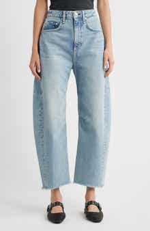 rag & bone Charlie Super High Waist Crop Barrel Jeans
