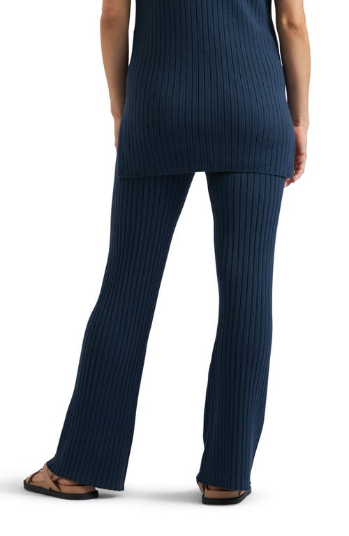 Ripe Maternity Sienna Rib Knit Pant In Blue