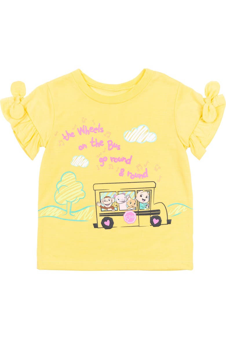 Glitter T-Shirt and Leggings Set, Alternate, color, JJ Yellow Grey