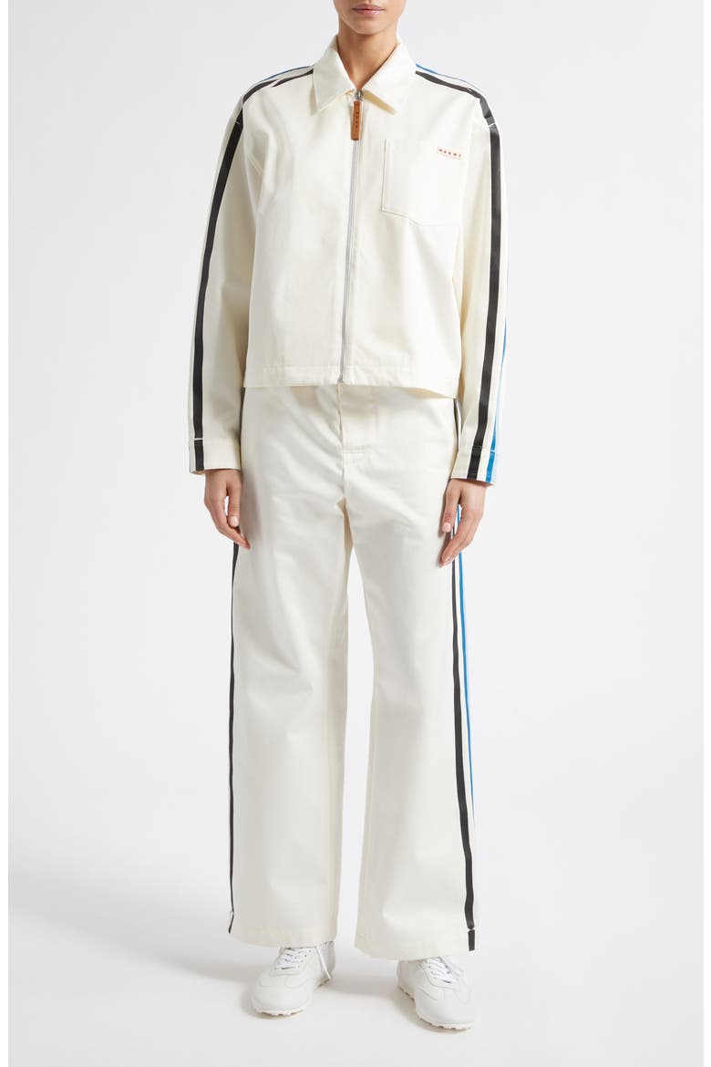 Water Repellent Cotton Gabardine Shirt Jacket, Alternate, color, 00W01 LILY WHITE