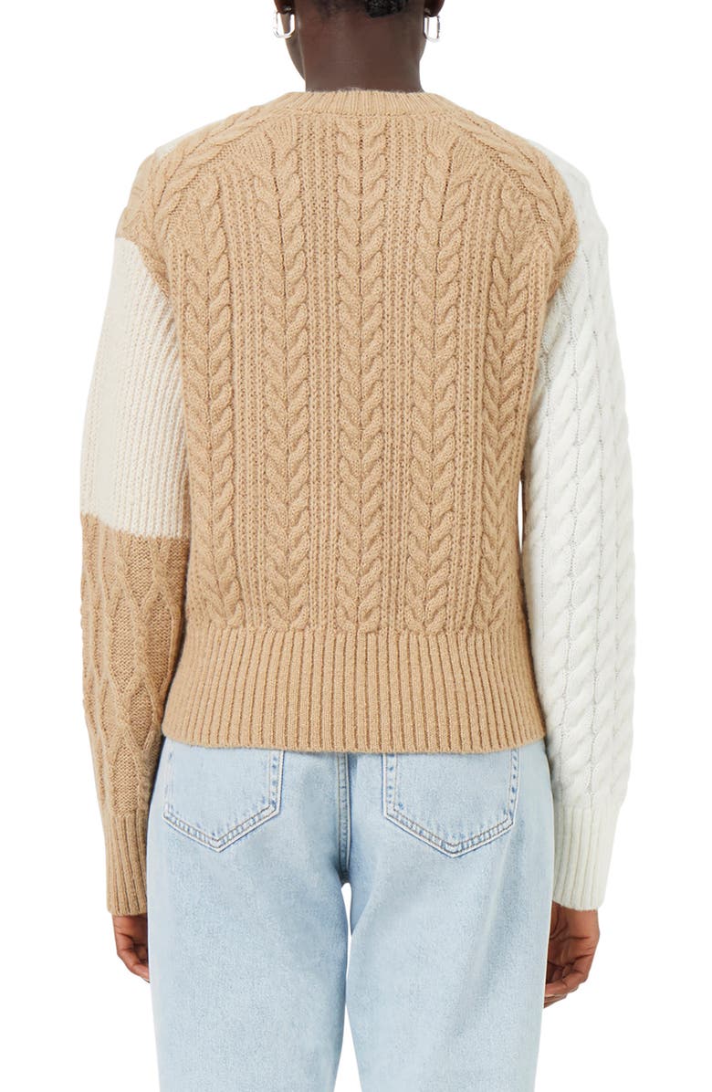 French Connection Madelyn Cable Knit Sweater, Alternate, color,
