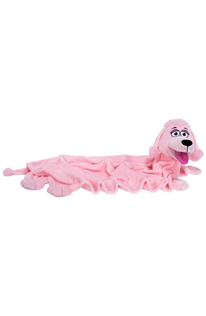 Cuddleuppets Poodle Pink 2 In 1 Plush Puppet & Blanket, Main, color, Multicolored