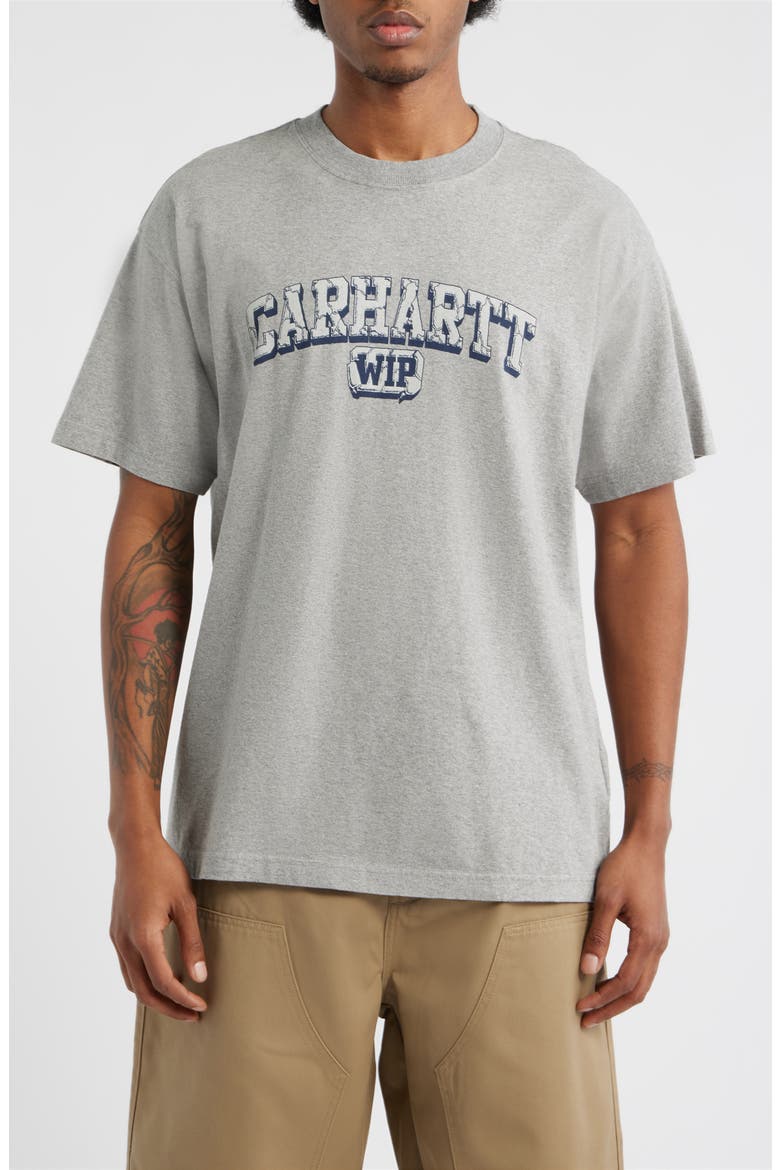Heavy Duty Organic Cotton Graphic T-Shirt, Main, color, GREY HEATHER