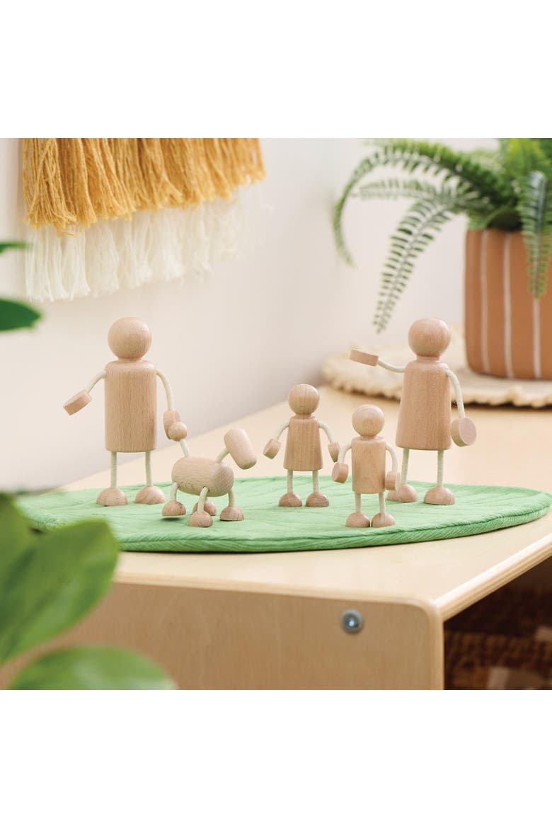 Wooden Family Playset, Alternate, color, Beige