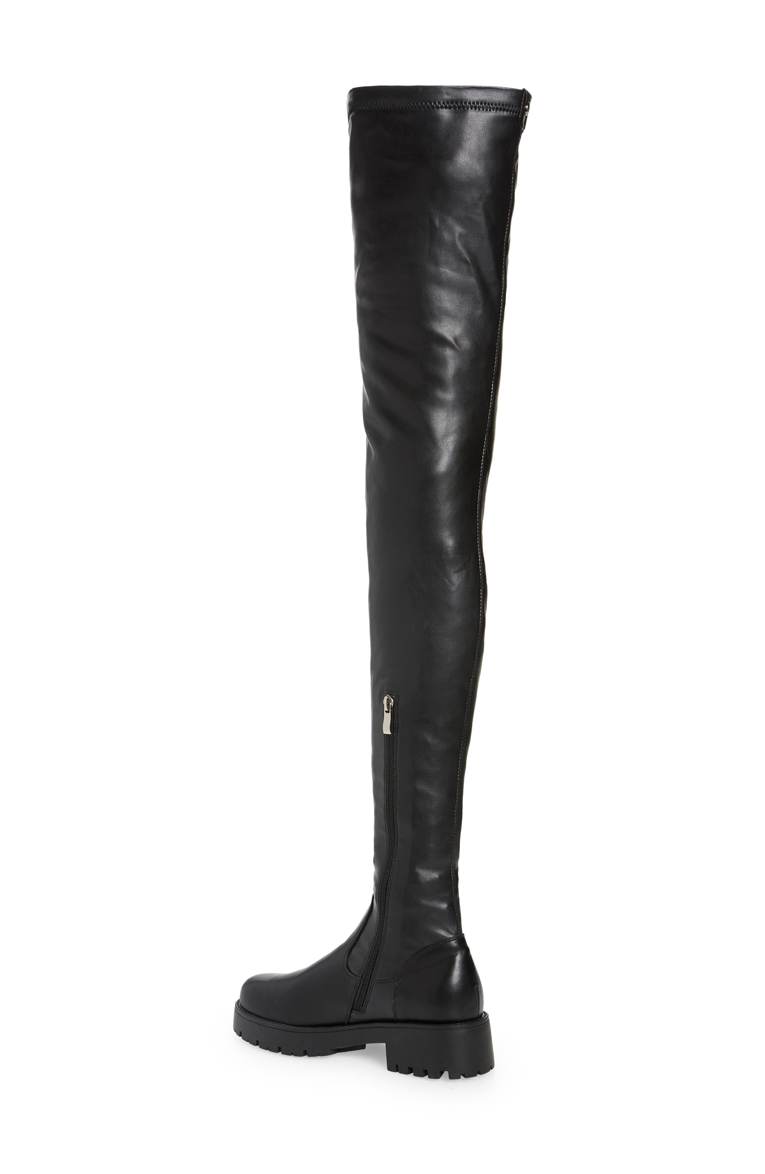 AZALEA WANG Surgical Thigh High Boot, Alternate, color, Black