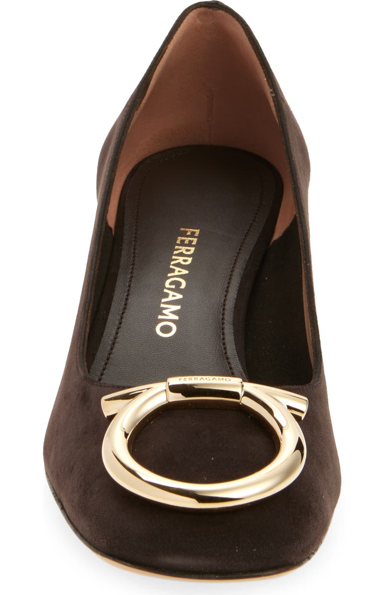 FERRAGAMO Mara Gancio Block Heel Pump, Alternate, color, Testa Di Moro