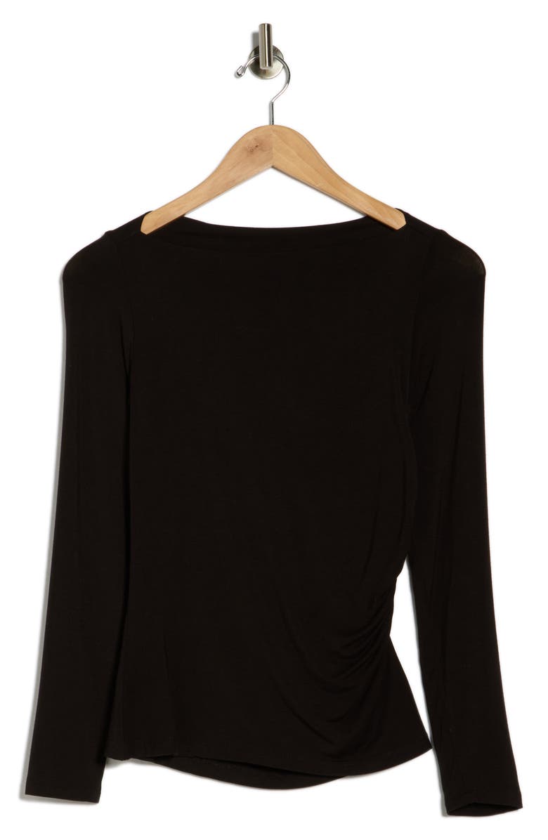 Renee C Boat Neck Knit Top, Alternate, color, Black