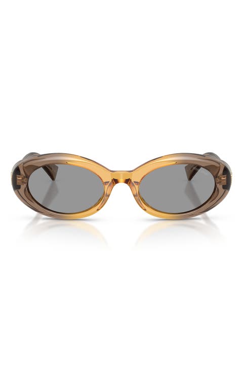 52mm Oval Sunglasses