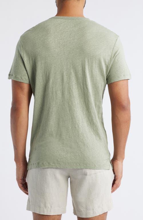Alex Crane  Sun Linen T-shirt In Moss