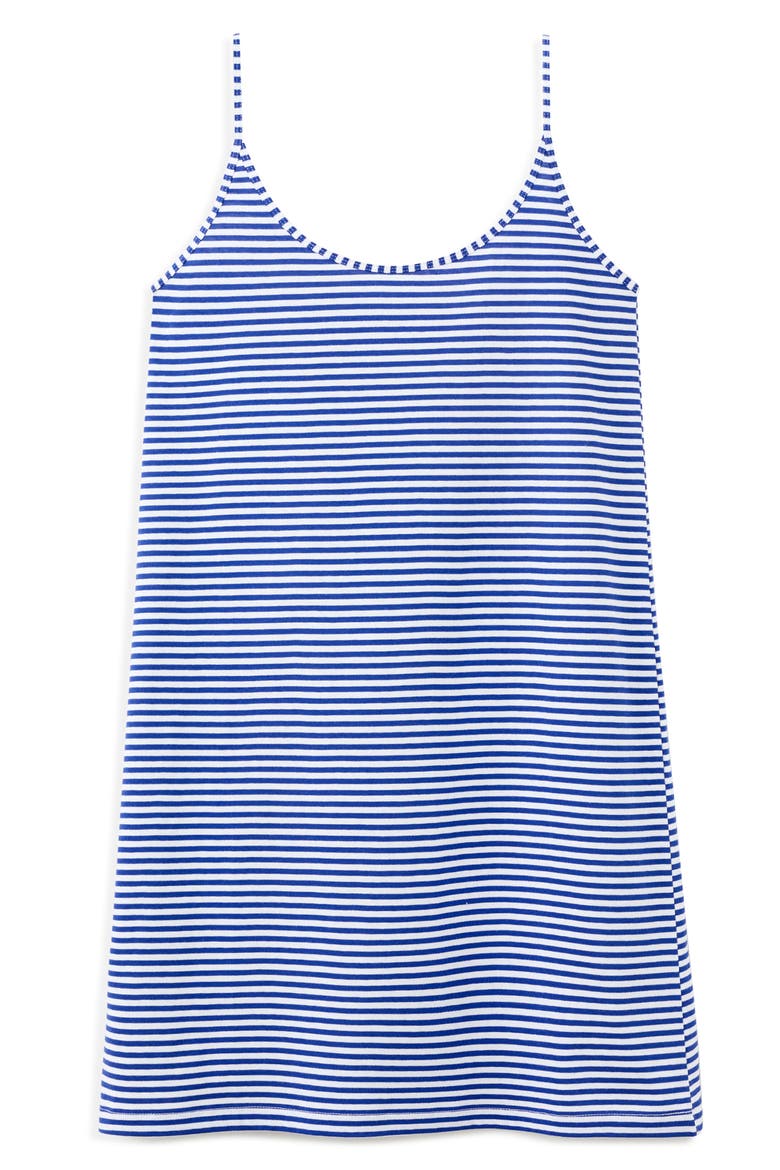 Stripe Cotton Dress, Alternate, color, BLUE