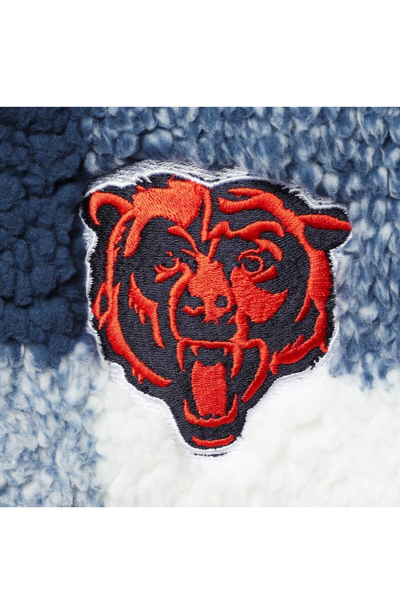 G-III 4HER BY CARL BANKS Women's G-III 4Her by Carl Banks Navy Chicago Bears Sherpa Plaid Quarter-Zip Jacket, Alternate, color, 