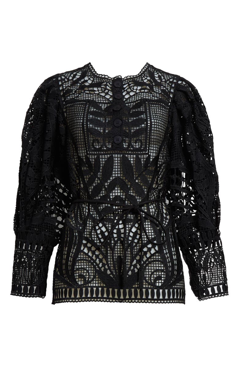 FARM Rio Guipure Lace Top, Alternate, color,