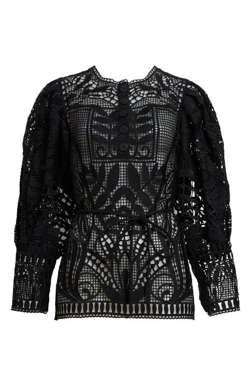 FARM RIO FARM RIO GUIPURE LACE TOP