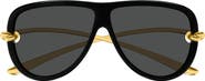 Bottega Veneta BV1513S 61mm Polarized Gradient Pilot Sunglasses