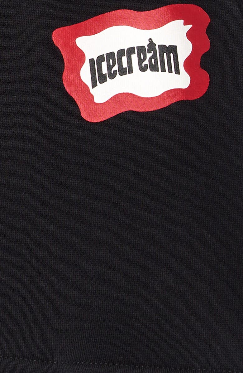 ICECREAM Kids' Saucer Knit Shorts, Alternate, color, Black