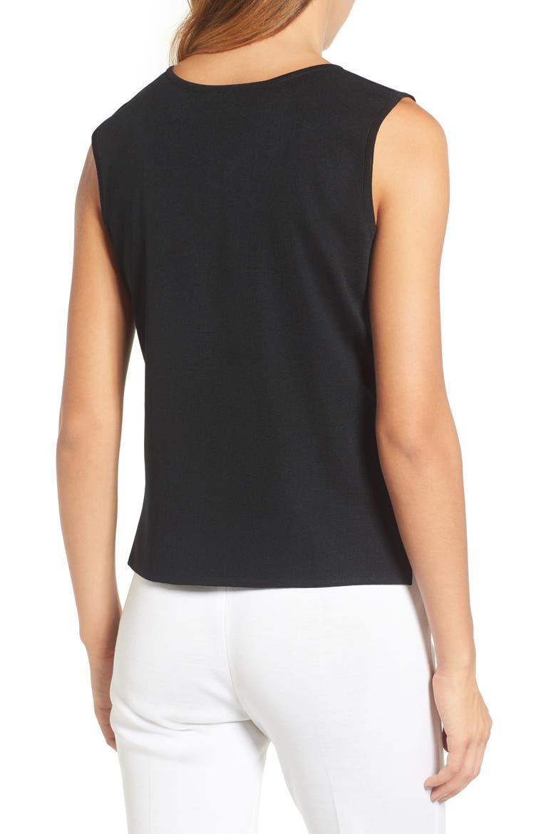 Sweetheart Neck Tank, Alternate, color, BLACK