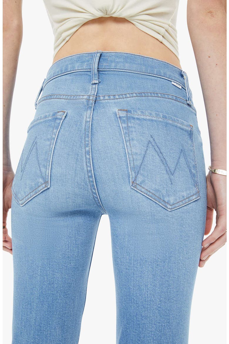 The Dazzler Raw Hem Mid Rise Crop Slim Straight Leg Jeans, Alternate, color, SATISFY YOUR CRAVINGS