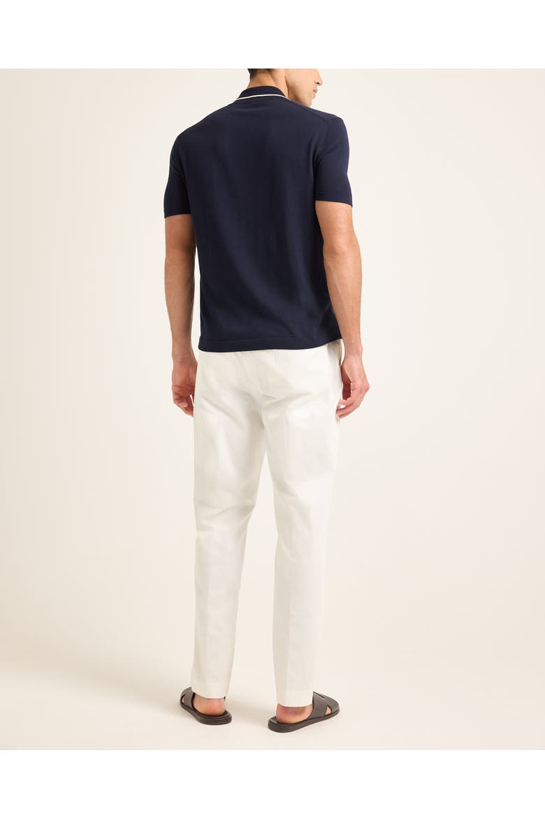 Keeling Tailored-Fit Polo Shirt, Alternate, color, NIGHT IRIS/CASHEW