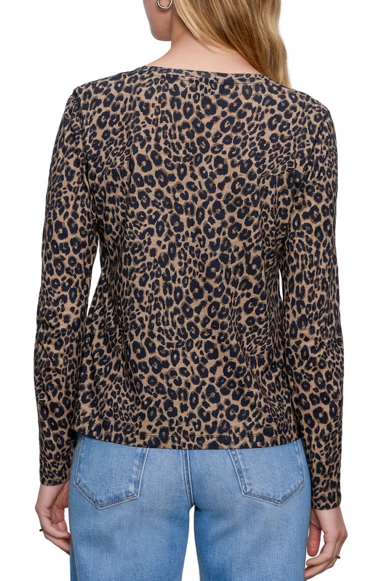 Print Split Neck Knit Top, Alternate, color, FRENCH KIT